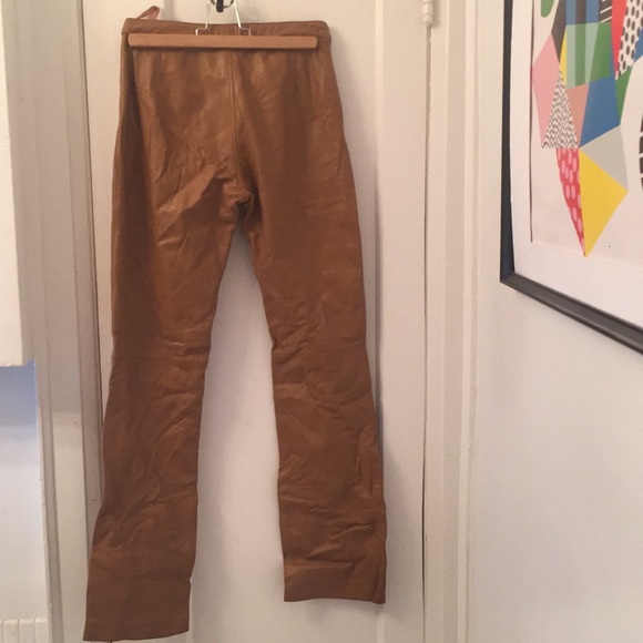 Steve Madden Tan Leather Pants - Picture 2 of 2